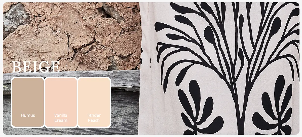Pantone trend colour beige - shop timelessly beautiful beige tones now at Ana Alcazar