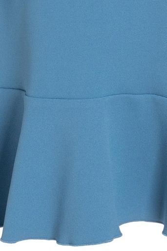 Ana Alcazar Volant Sleeved Dress Philis Blue 