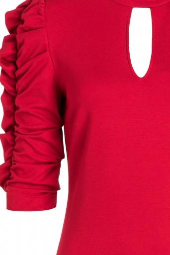 Ana Alcazar Sleeve Dress Resyas Red 