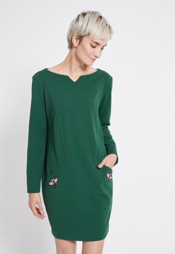 Ana Alcazar Wide Dress Rosmy Green 