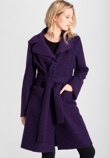 Ana Alcazar Midi Coat Vababo Violet 
