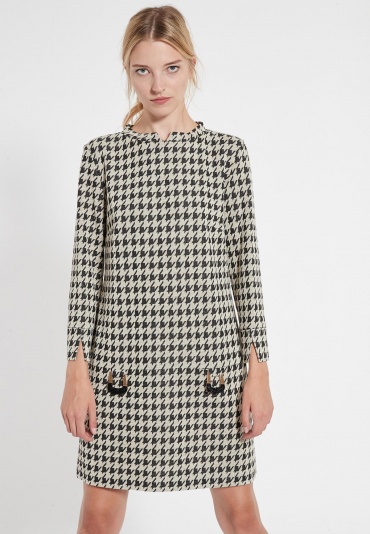 Houndstooth Dress Beipo 