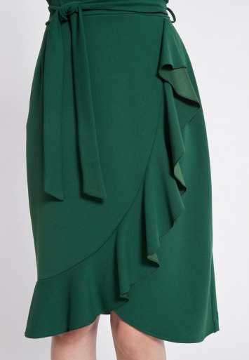 Ana Alcazar Wrap Dress Romela Green 
