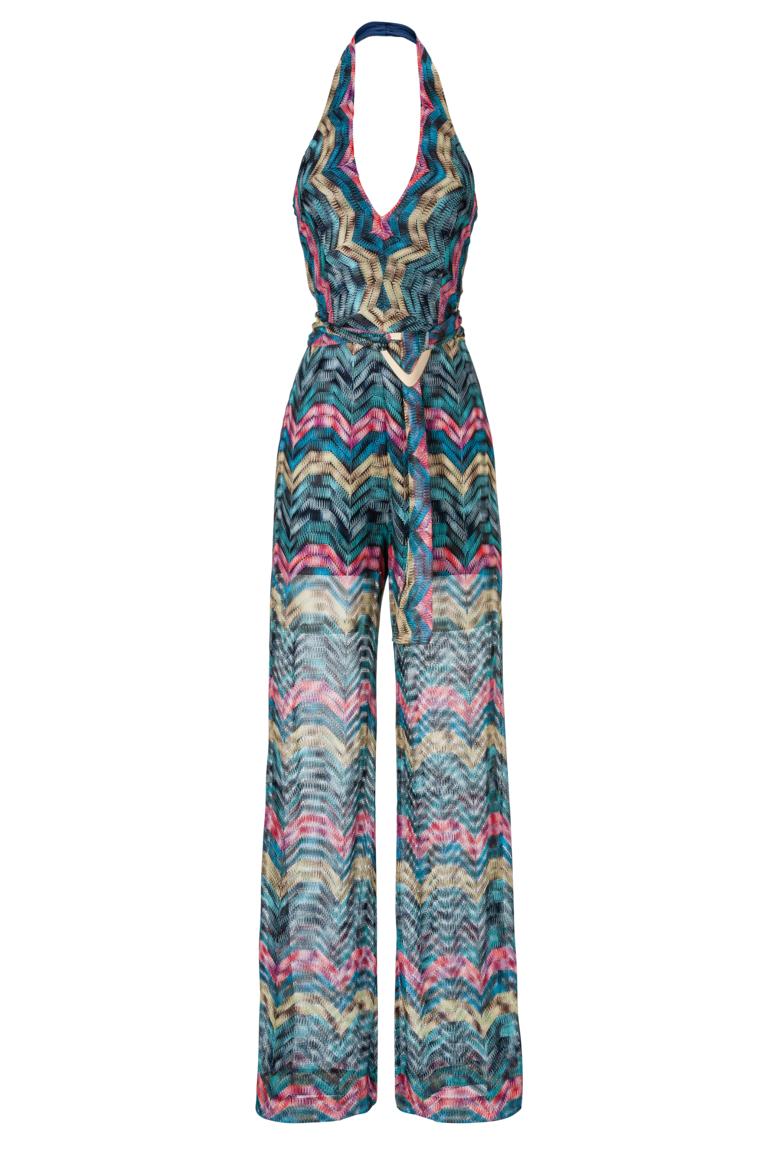 Jumpsuit Ationea in knitted Waves-Look | Ana Alcazar