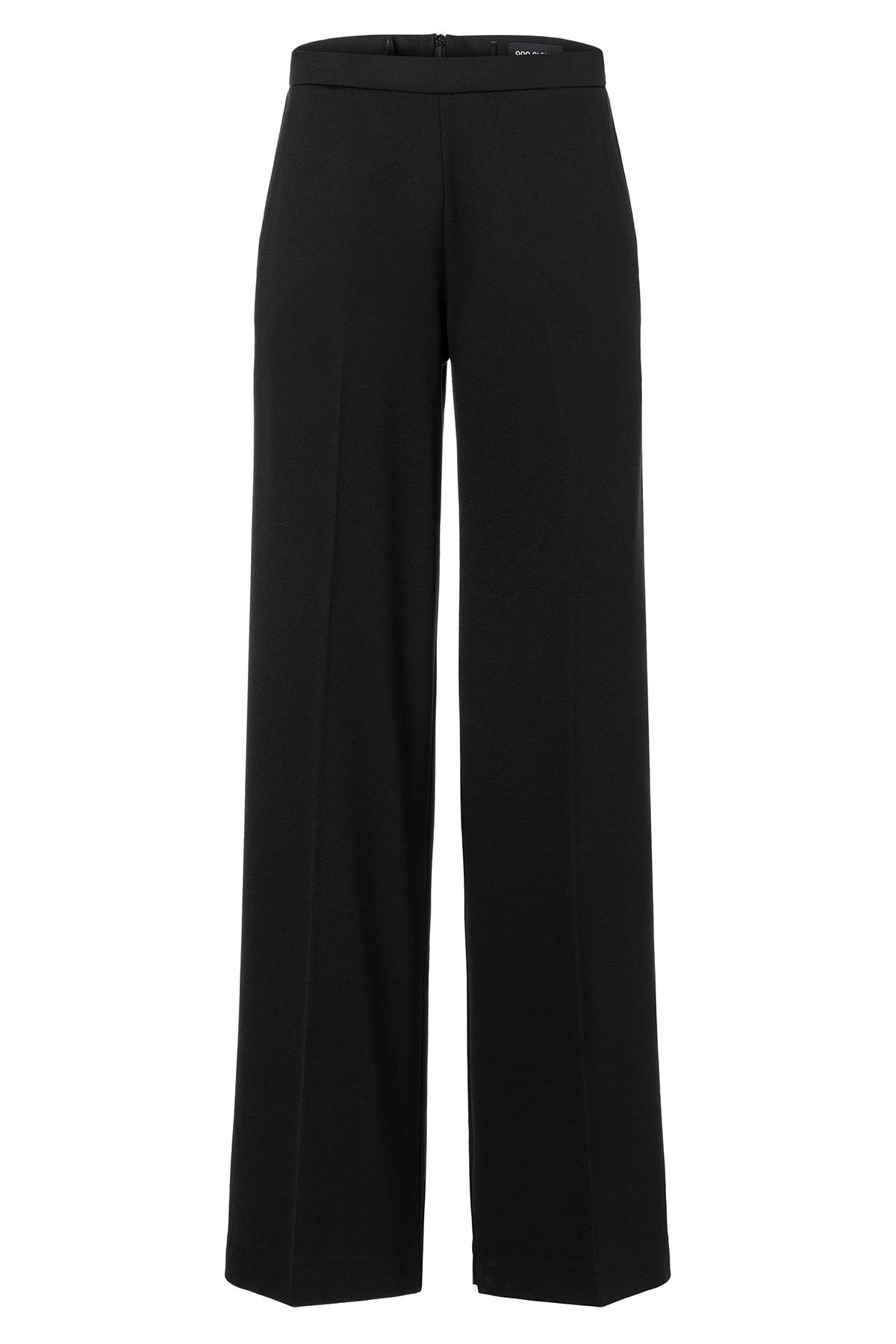 Wide Pants trousers Dasina from black crepe | Ana Alcazar